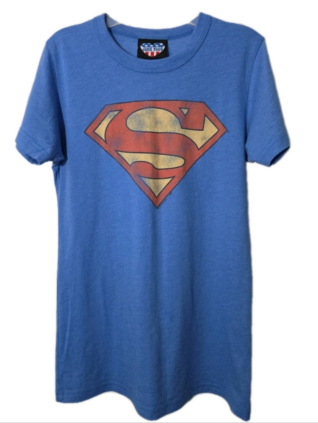 Junk Food Superman Logo Womens Xl Graphic Tshirt